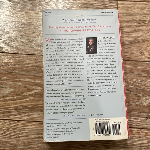 📚 5/$20 📚 The Casual Vacancy - Picture 2 of 3